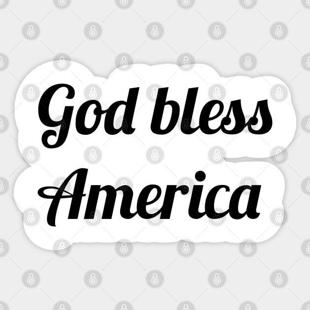 God bless America Sticker by FromBerlinGift